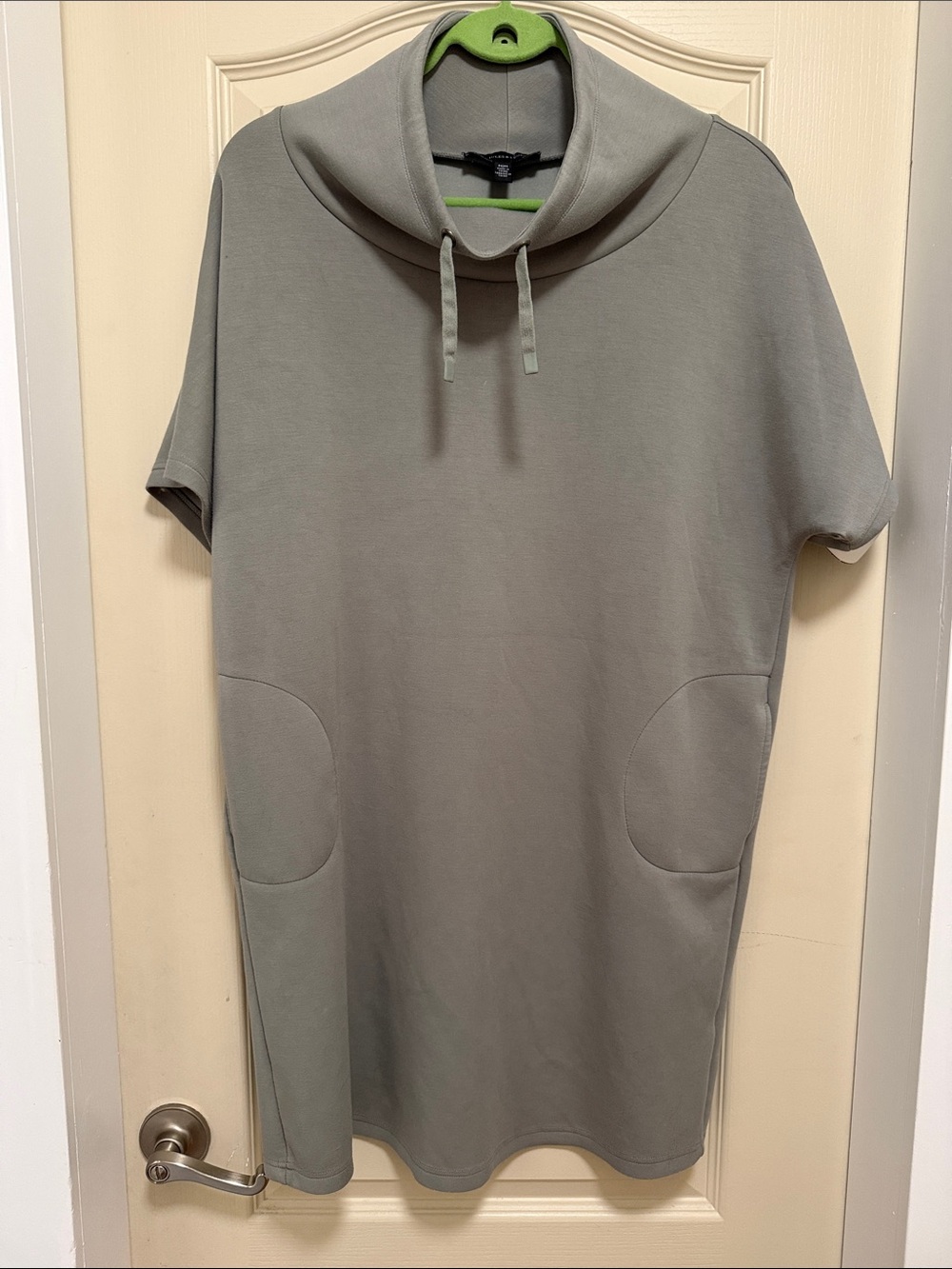 Jules & Leopold sage green cowl neck tunic top/dress (M)